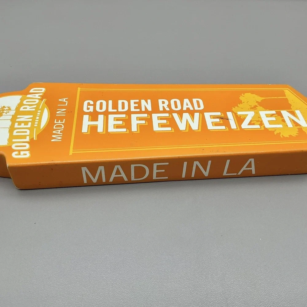 Golden Road Brewing Hefeweizen Beer Tap Handle Orange Made In LA Draft Bar